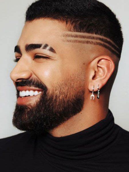 eyebrow slits men|cool eyebrow slits for men.